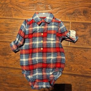 Osh Kosh Plaid Onesie